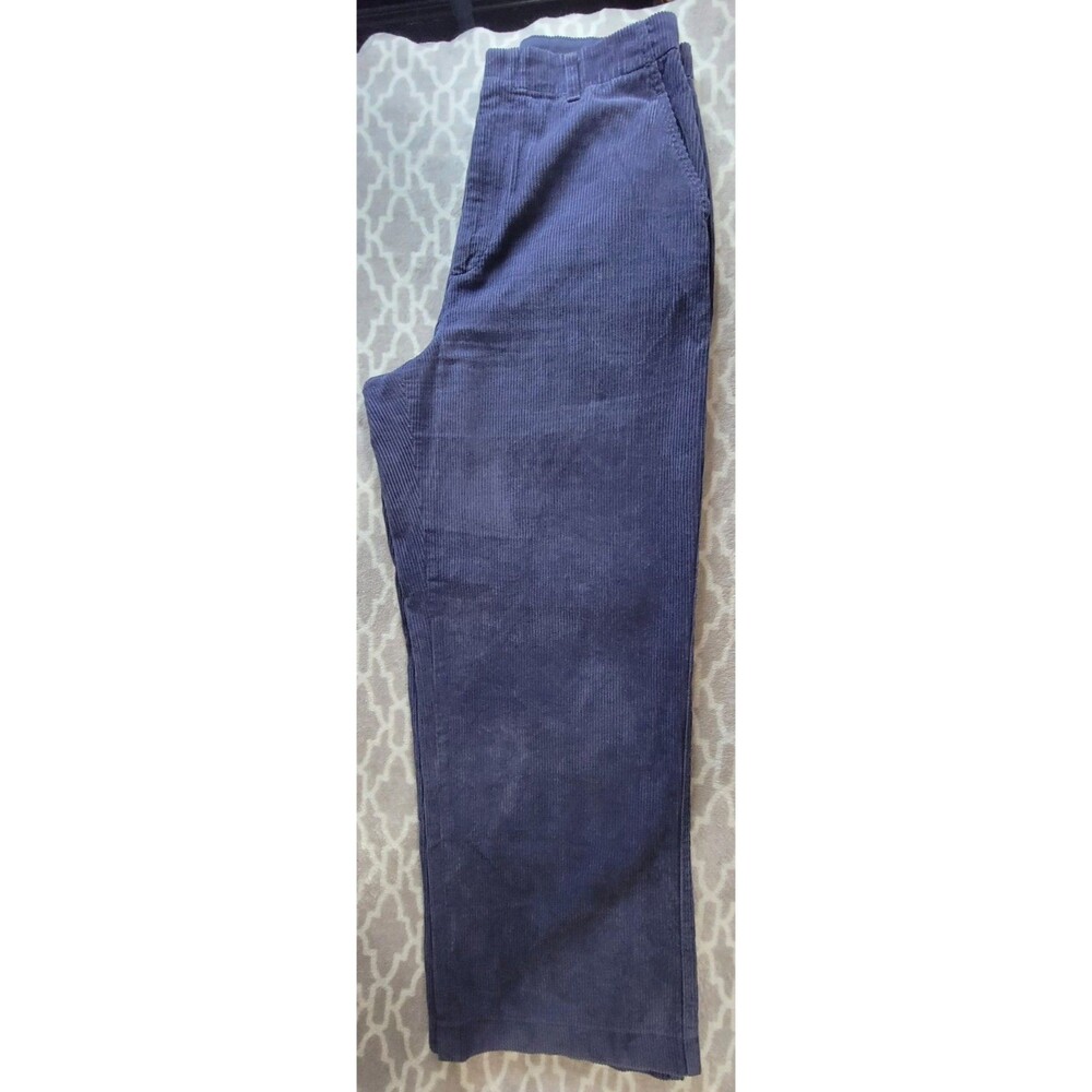 Uniqlo Women's XL Corduroy Jeans Pants Wide Leg Baggy Blue